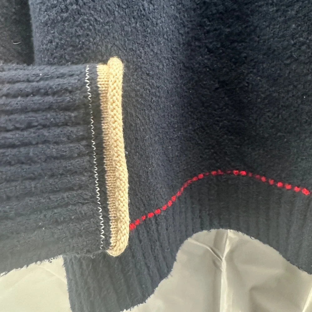 3.1 Phillip Lim - FW17 - Navy Plaited Boxy Sweater